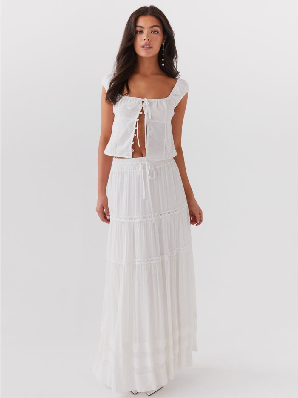 Peppermayo Xanthe Bustier Top in Ivory Mist Size 2 NWT - Picture 2 of 12